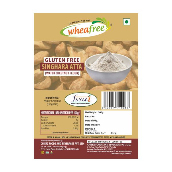 Wheafree Gluten free Singhara Atta