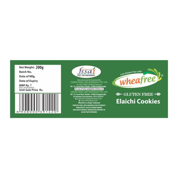 Wheafree Gluten free Elaichi Cookies