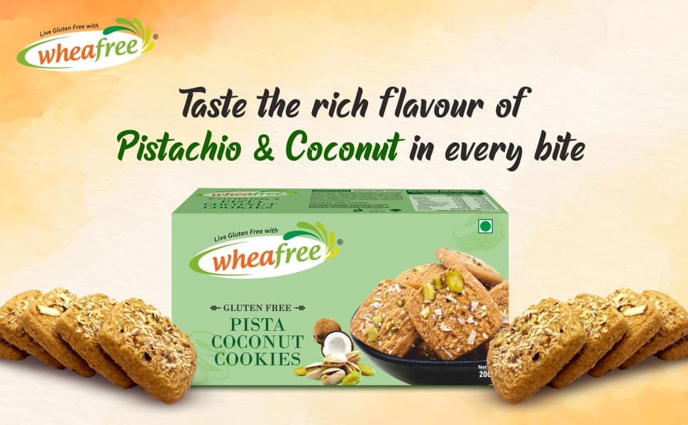 Pista Coconut Cookies - Taste the rich flavor of pistachio & coconut in every bite