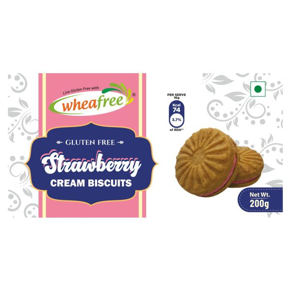 Wheafree Gluten free Strawberry Cream Biscuits