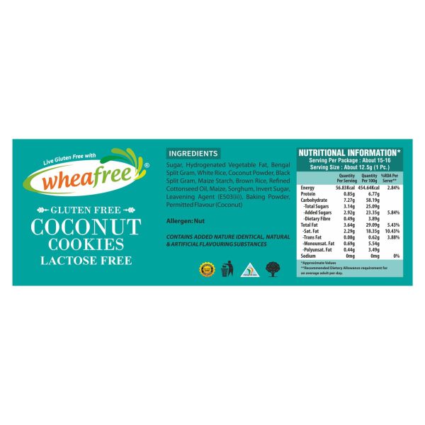 Wheafree Gluten Free Coconut Cookies