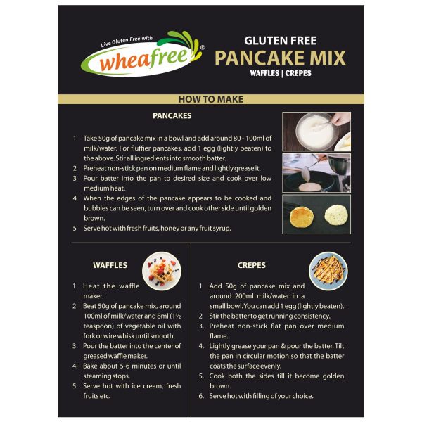 Wheafree Gluten Free Pancake Mix - Recipe