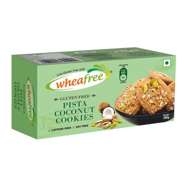 Wheafree Gluten free Pista Coconut Cookies