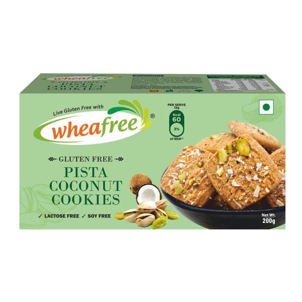 Wheafree Gluten free Pista Coconut Cookies