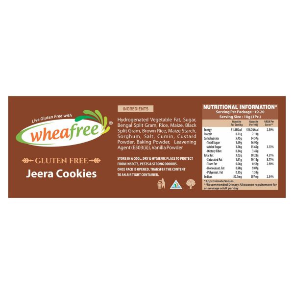 Wheafree Gluten Free Jeera Cookies