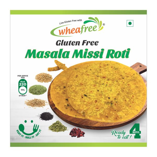 Wheafree Gluten free Ready to eat Masala Missi Roti