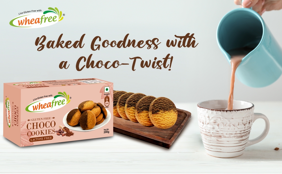 Wheafree Gluten free Choco Cookies - Baked goodness with a choco -Twist