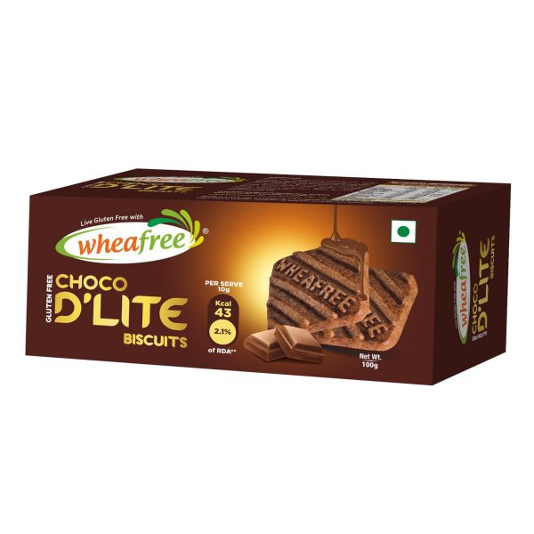 Wheafree Gluten Free Choco D'lite Biscuits