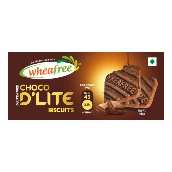 Wheafree Gluten Free Choco D'lite Biscuits