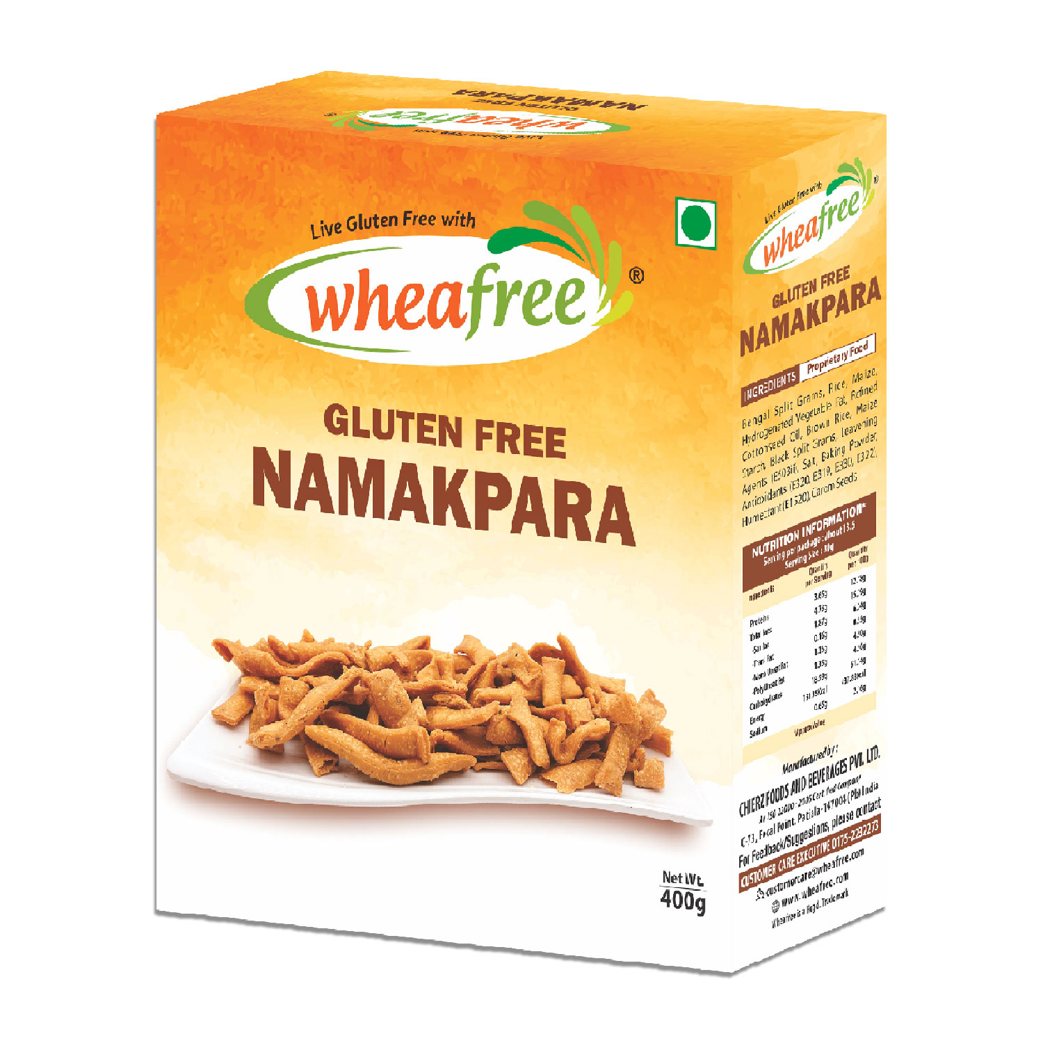 Wheafree Gluten Free Namakpara, Matar, Matari