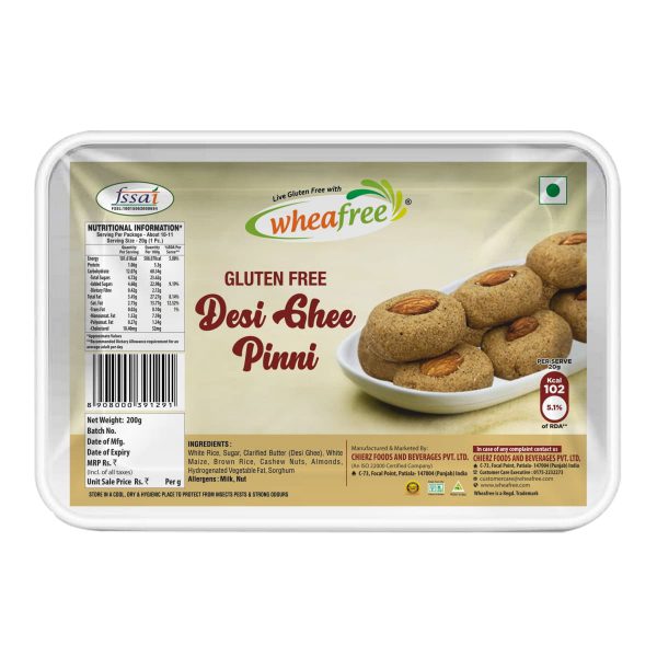 Wheafree Gluten Free Desi Ghee Pinni