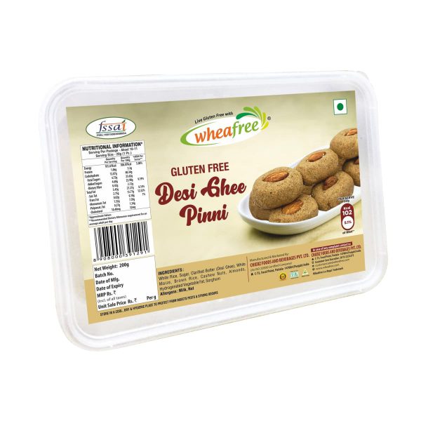 Wheafree Gluten Free Desi Ghee Pinni