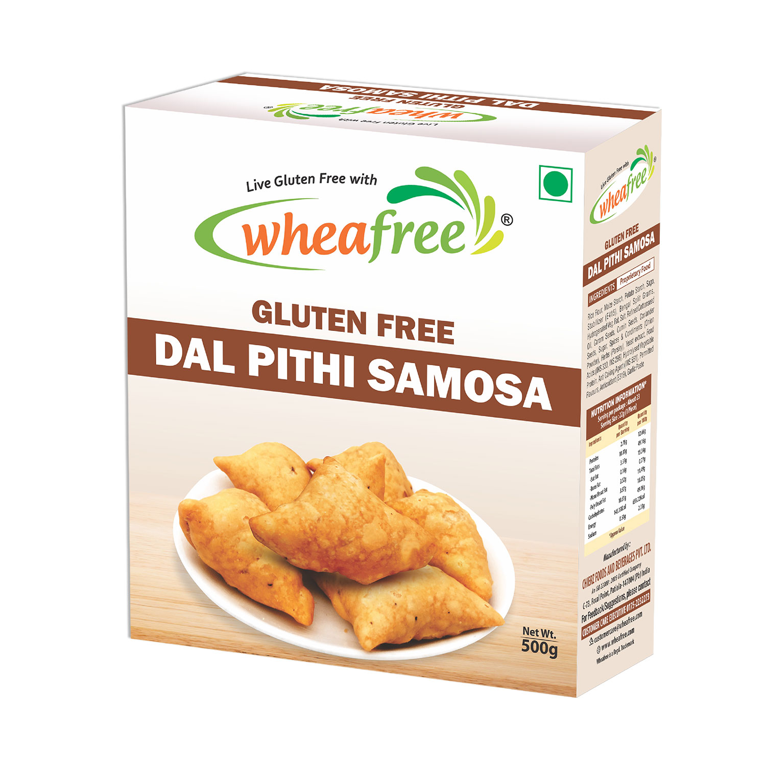 Wheafree Gluten Free Dal Pithi Samosa