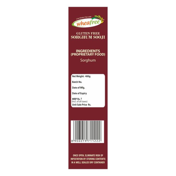 Wheafree gluten free Sorghum Sooji