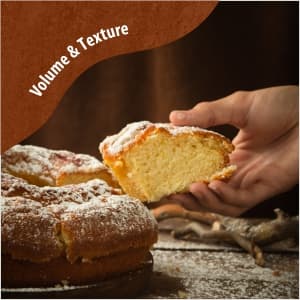 Wheafree Gluten free Baking Powder - Volume and texture