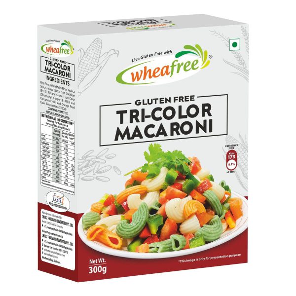 Wheafree Gluten free Tri-Color Macaroni