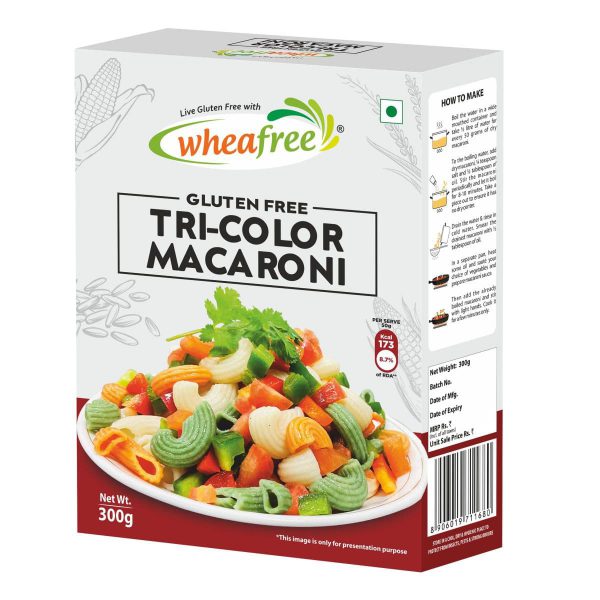 Wheafree Gluten free Tri-Color Macaroni