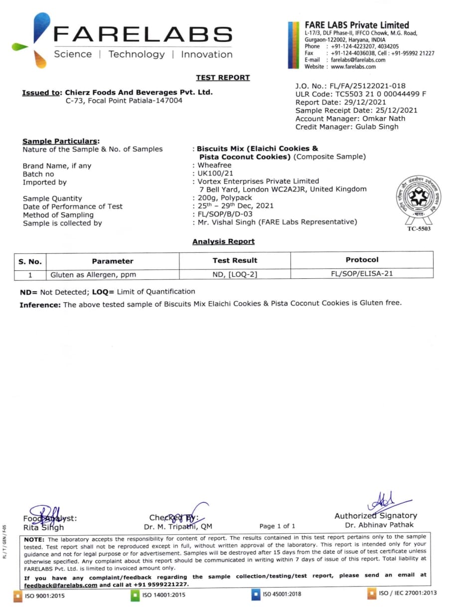 Jan-2022 - Elisa Report for Cookies (External)