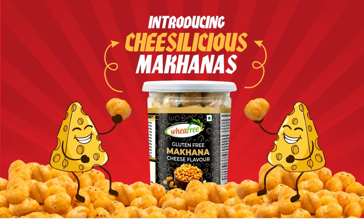 Wheafree Gluten Free Makhana - Cheese Flavour