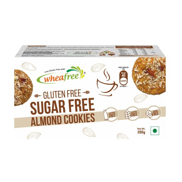 Wheafree Gluten free Sugarfree Almond Cookies