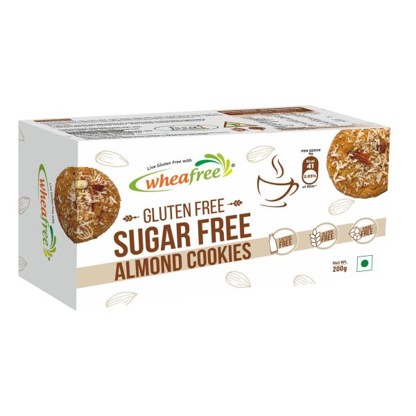 Wheafree Gluten free Sugarfree Almond Cookies