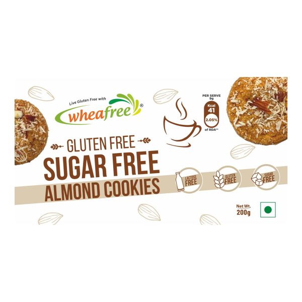 Wheafree Gluten free Sugarfree Almond Cookies