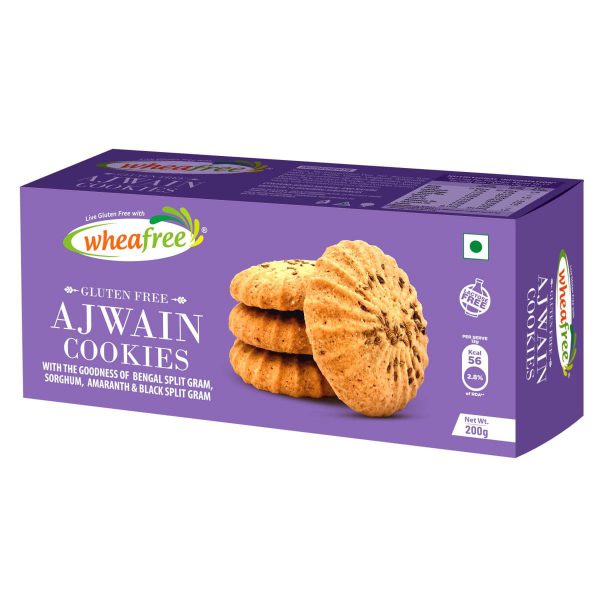 Gluten Free Ajwain Cookies - Lactose Free, no maida