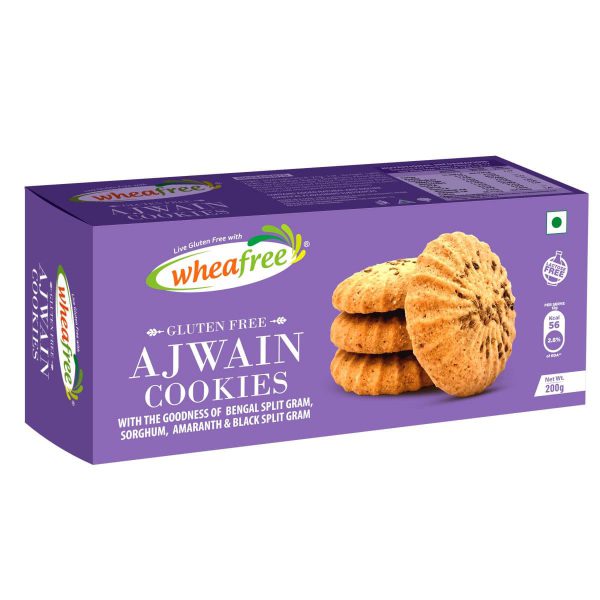 Gluten Free Ajwain Cookies - Lactose Free, no maida