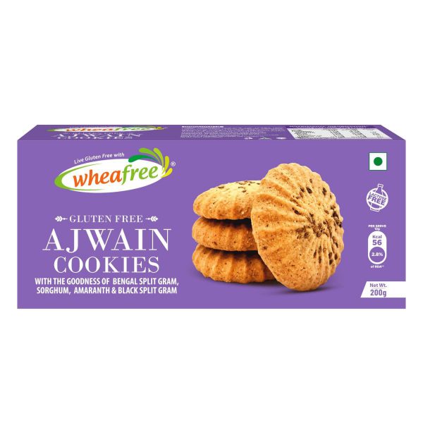 Gluten Free Ajwain Cookies - Lactose Free, no maida