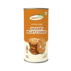 Wheafree Gluten Free Jaggery Millet Cookies - Desi Ghee